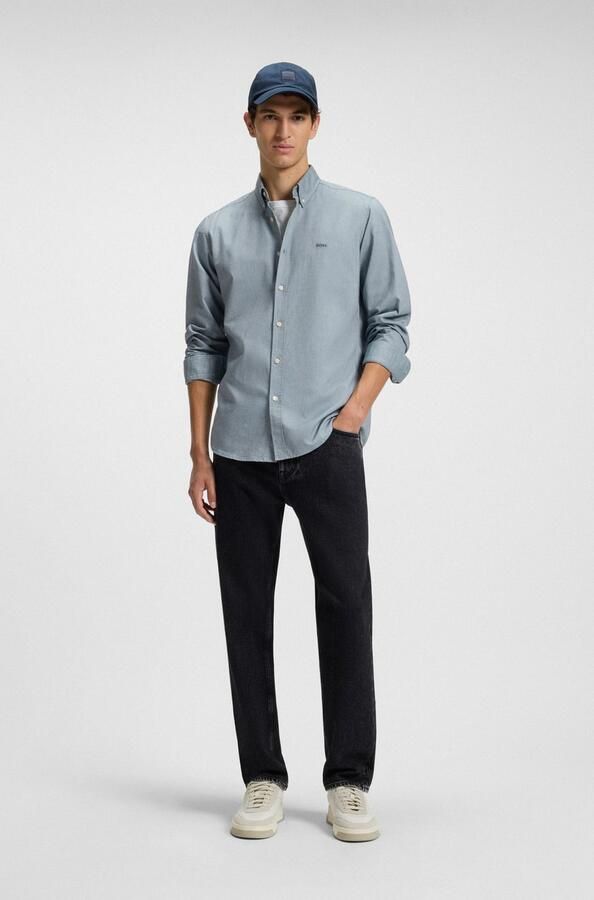 Boss Orange Regular fit vrijetijdsoverhemd van puur katoen model 'RICKERT_M' - Foto 4