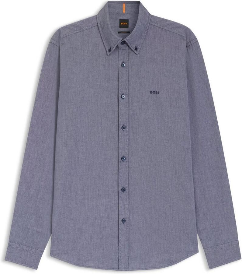 Boss Orange Regular fit vrijetijdsoverhemd met button-downkraag model 'Rickert - Foto 3