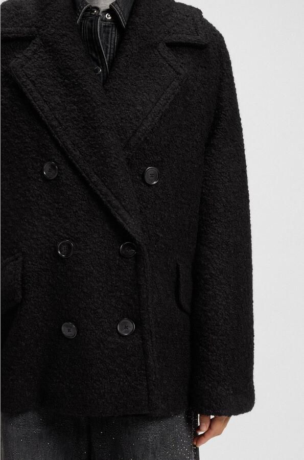 Boss Orange Caban Premium Damesmode in boxy-fit met bouclé-structuur - Foto 4