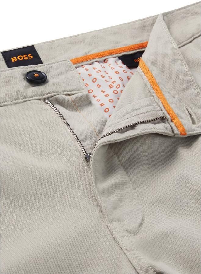 Boss Orange Slim fit chino met bandplooien