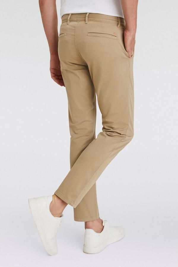 Boss Orange Slim Fit Chino in Satijn Stretch Beige Heren - Foto 6