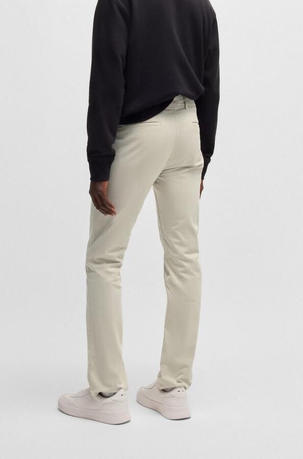Hugo Boss Slim-Fit Chino Broek voor Heren Beige Heren - Foto 10