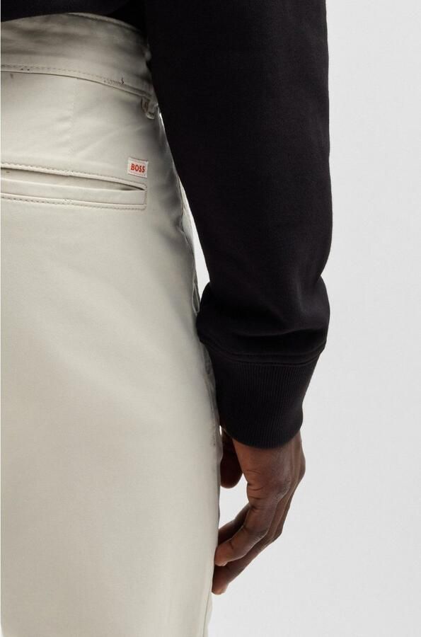 Hugo Boss Slim-Fit Chino Broek voor Heren Beige Heren - Foto 8