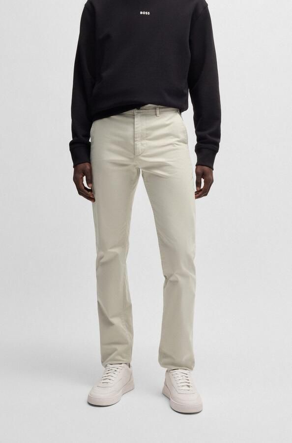 Hugo Boss Slim-Fit Chino Broek voor Heren Beige Heren - Foto 12