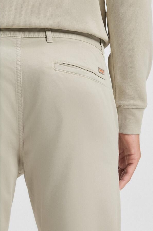 Hugo Boss Slim-Fit Chino Broek voor Heren Beige Heren - Foto 9