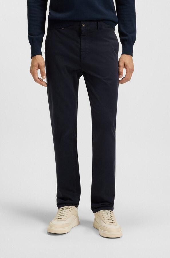 Hugo Boss Slim Fit Chino Broek in Donkerblauw Blue Heren - Foto 13