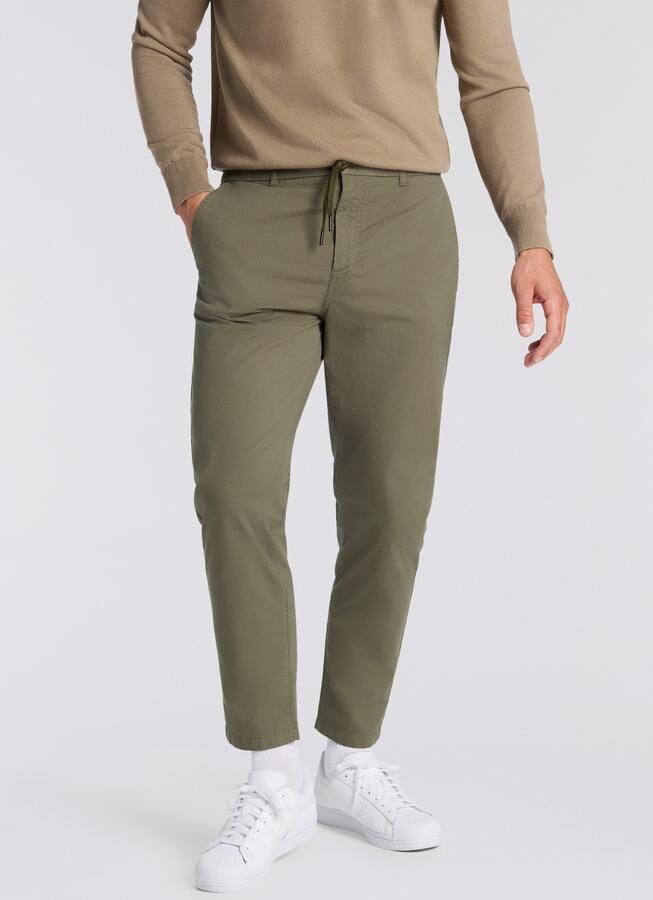 Boss Orange Chino Tapered DS tapered fit elastische band met tunnelkoord - Foto 4