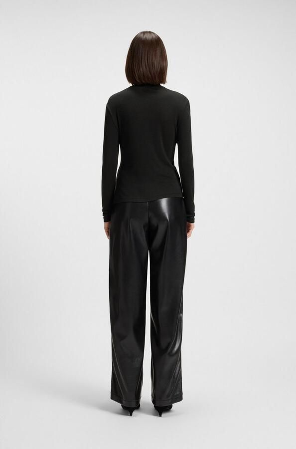 Boss Orange Colshirt Eliana Premium damesmode met turtle neck slim fit - Foto 3