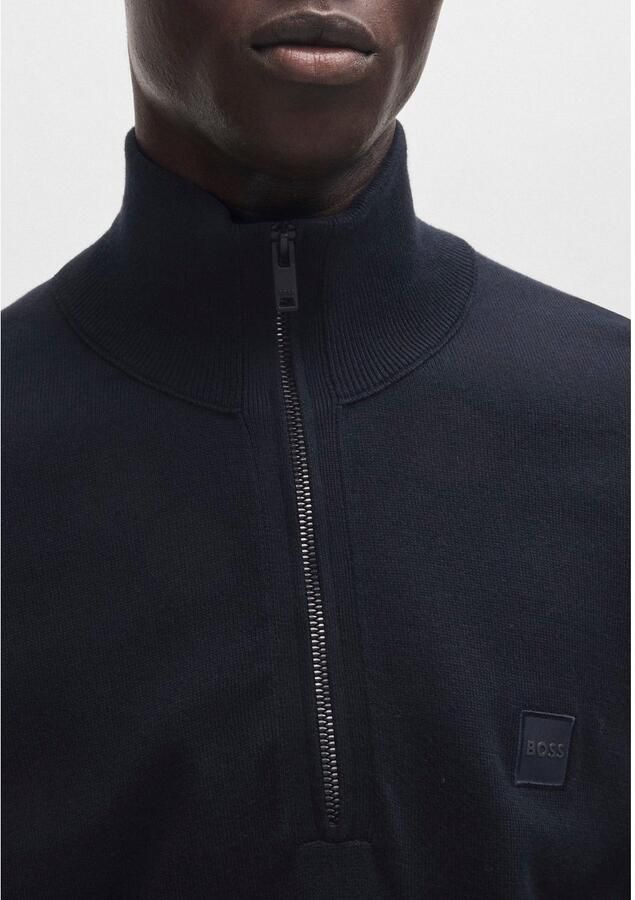 Boss Orange Gebreide pullover met labeldetail model 'Kanobix' - Foto 7