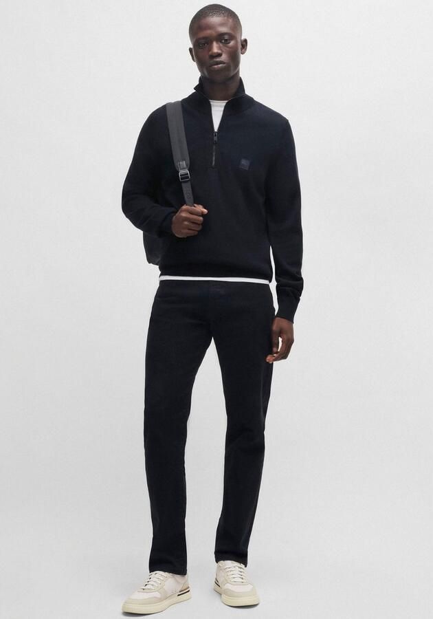 Boss Orange Gebreide pullover met labeldetail model 'Kanobix' - Foto 8