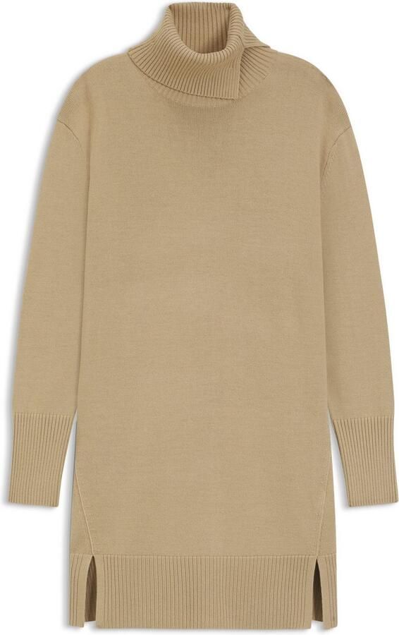 Boss Orange Gebreide jurk Feringatessa Premium Damesmode Relaxed Fit met splitdetails Turtle Neck - Foto 5