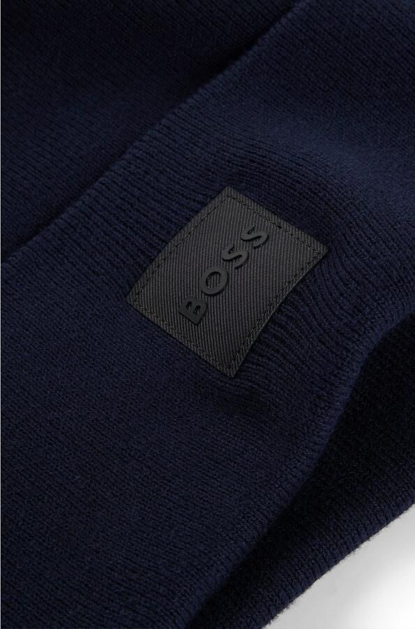 Hugo Boss Blauwe Katoenen Hoeden Collectie voor Mannen Blue Heren - Foto 4