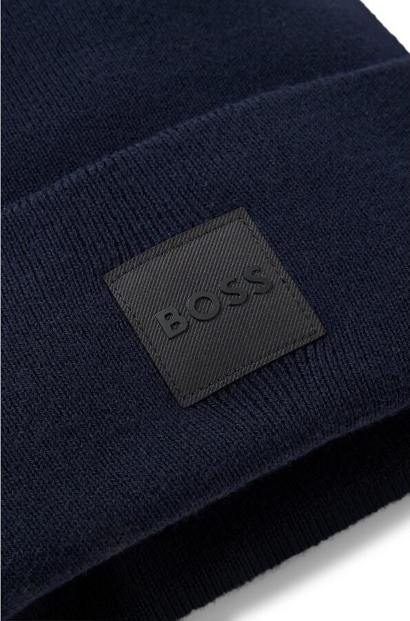 Hugo Boss Blauwe Katoenen Hoeden Collectie voor Mannen Blue Heren - Foto 5