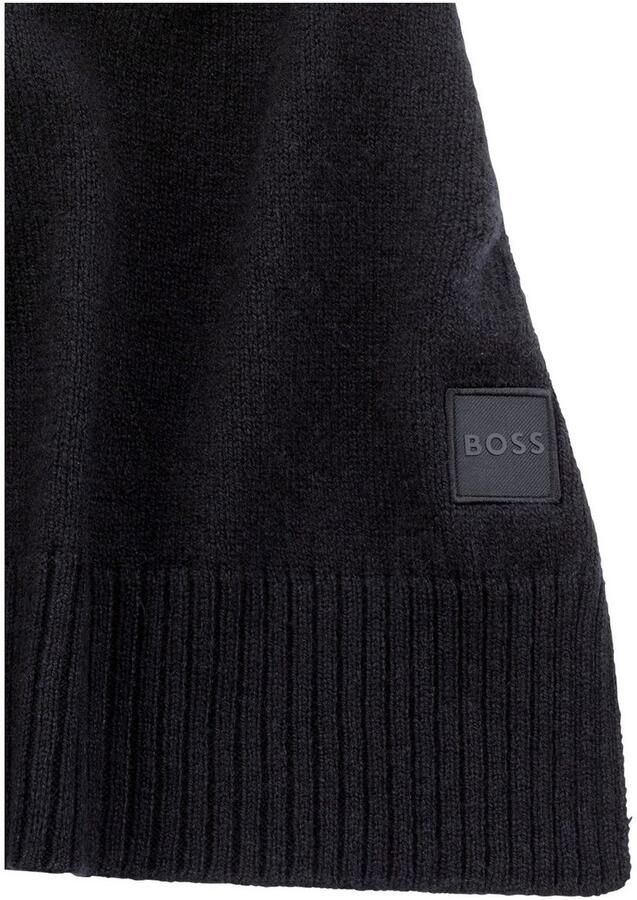 Boss Orange Gebreide sjaal Akaio_R_Scarf 50% wol winter sjaal wollen sjaal herfst premium mode