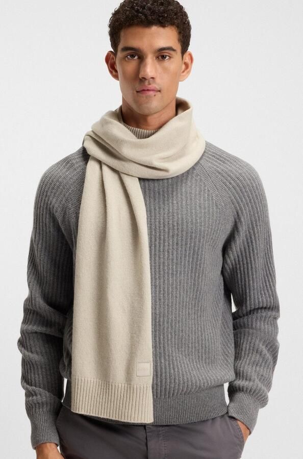 Boss Orange Gebreide sjaal Akaio_R_Scarf 50% wol winter sjaal wollen sjaal herfst premium mode - Foto 2