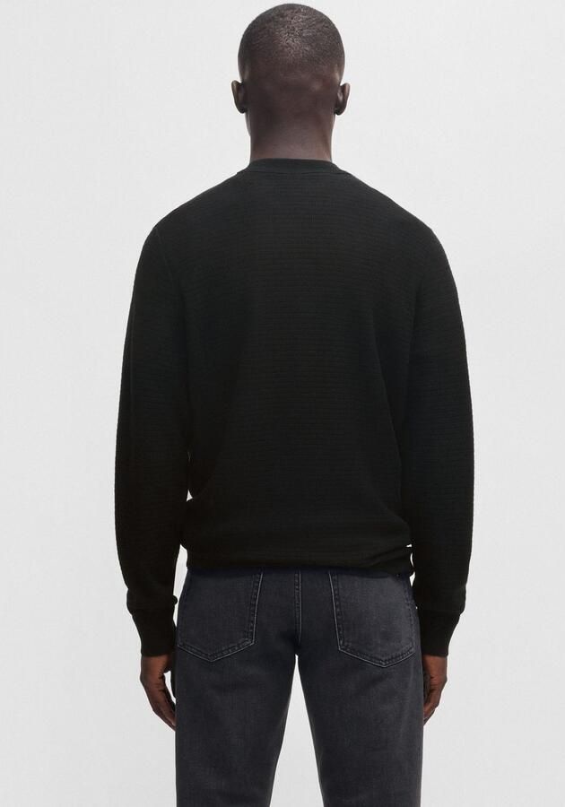 Hugo Boss Mannen Gebreide Kleding Collectie voor Herfst Winter Black Heren