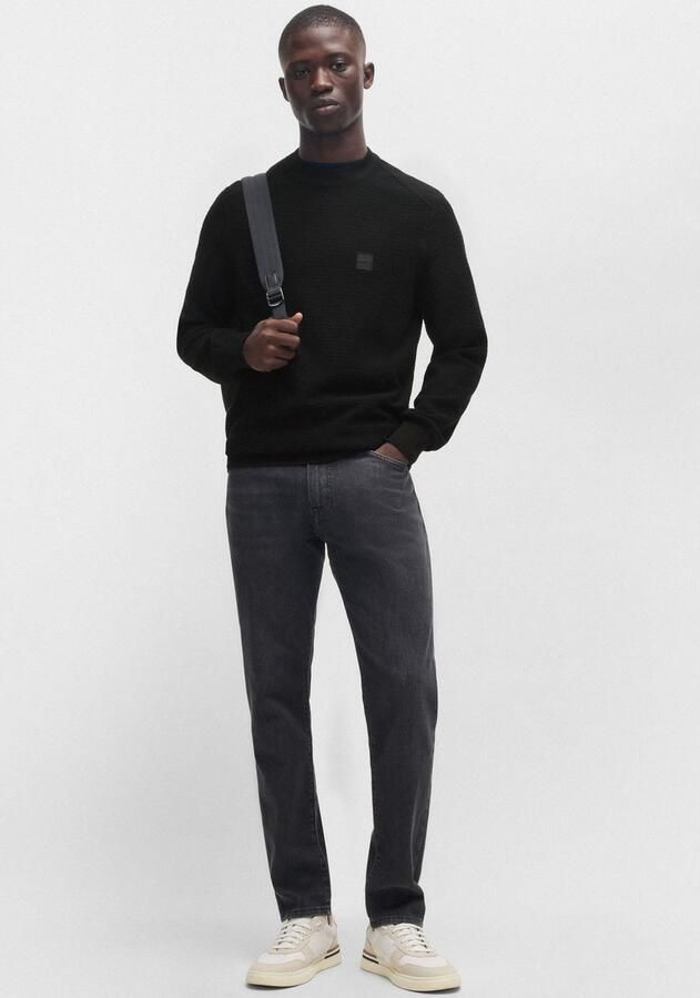 Hugo Boss Mannen Gebreide Kleding Collectie voor Herfst Winter Black Heren - Foto 7