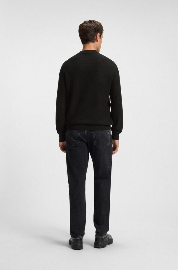 Hugo Boss Mannen Gebreide Kleding Collectie voor Herfst Winter Black Heren - Foto 17