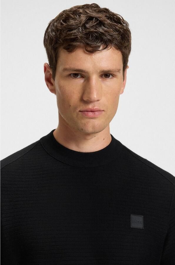Hugo Boss Mannen Gebreide Kleding Collectie voor Herfst Winter Black Heren - Foto 13