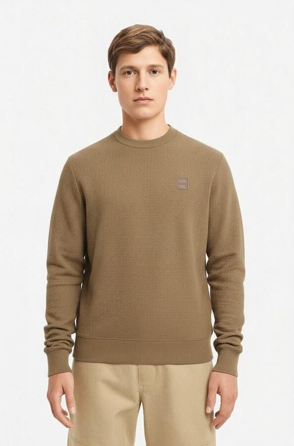 Boss Orange Gebreide trui Anion met boss badge - Foto 2