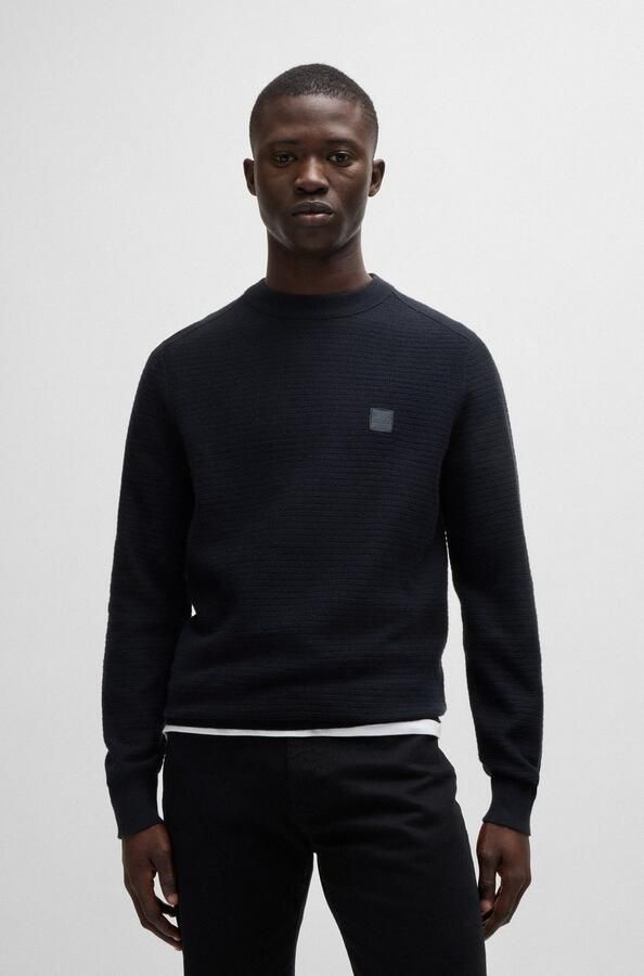 Hugo Boss Mannen Gebreide Kleding Collectie voor Herfst Winter Black Heren - Foto 20