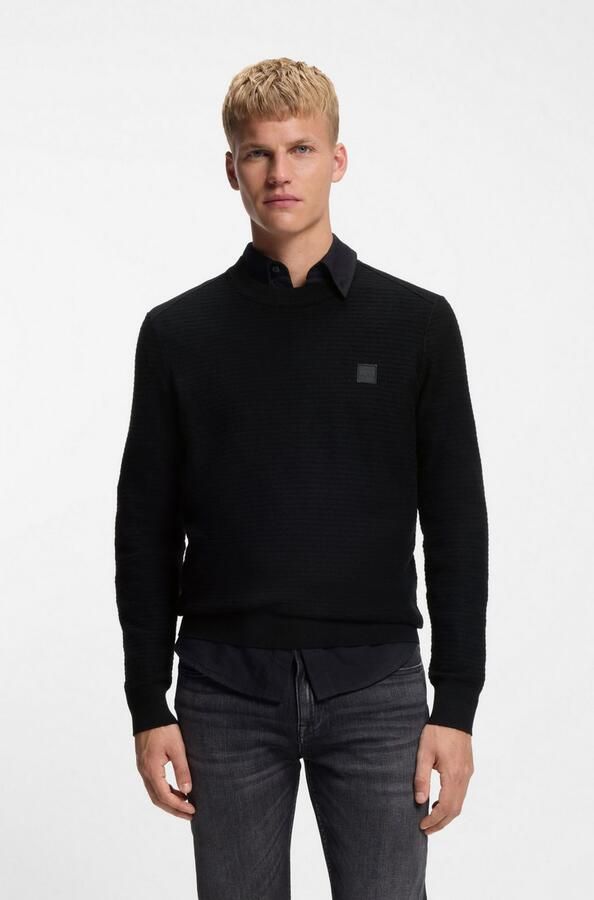 Hugo Boss Mannen Gebreide Kleding Collectie voor Herfst Winter Black Heren - Foto 18