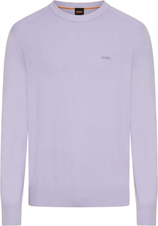 Boss Orange Gebreide trui Asac met logoborduursel op borsthoogte