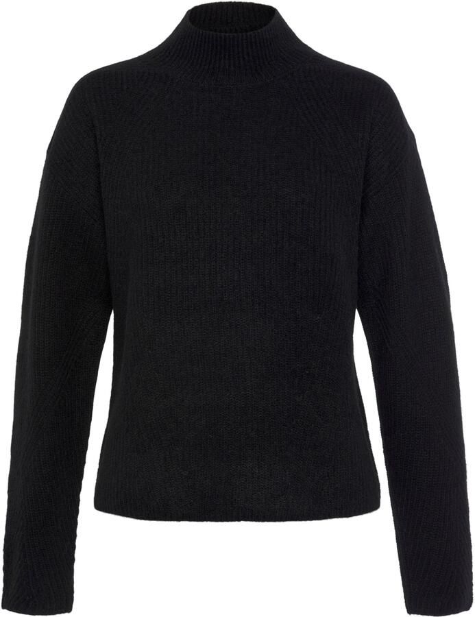 Boss Orange Gebreide trui Fagda Premium Damesmode met geribde staande kraag