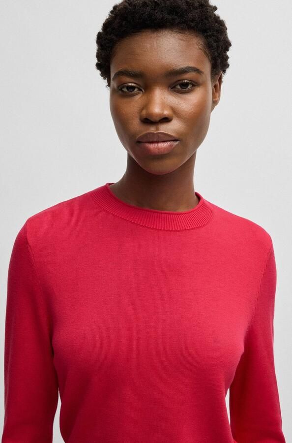 Boss Orange Gebreide trui Fanikales Premium Damesmode met charm met boss logo zomen met rolranden - Foto 4