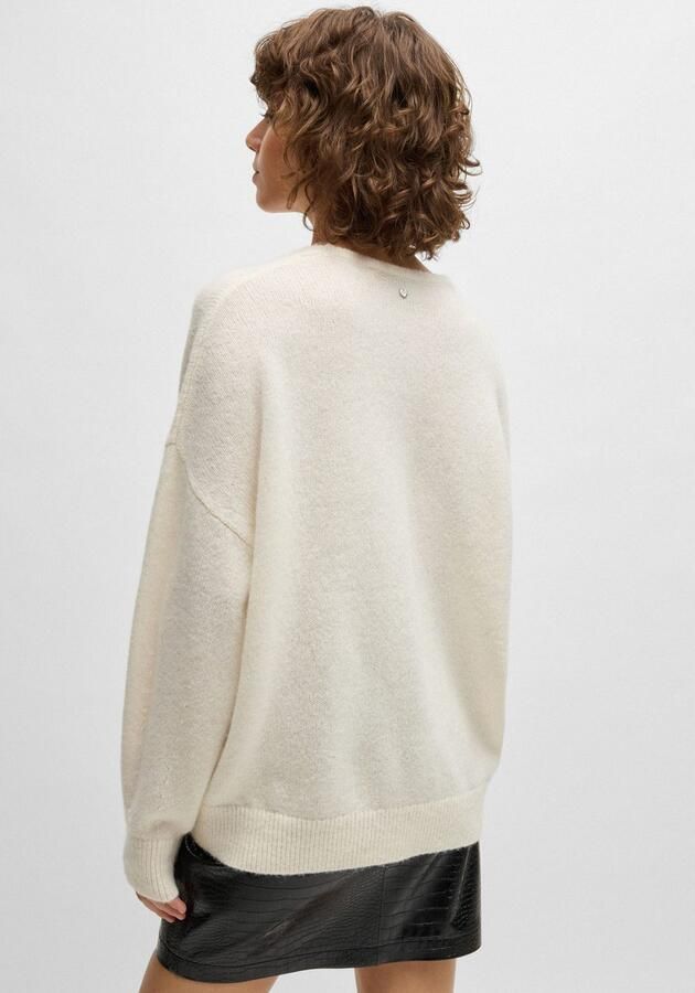 Boss Orange Gebreide pullover met V-hals model 'Fondella' - Foto 2