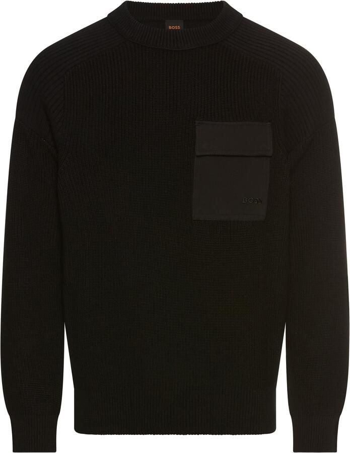 Boss Orange Gebreide trui Kalamaro met borstzak