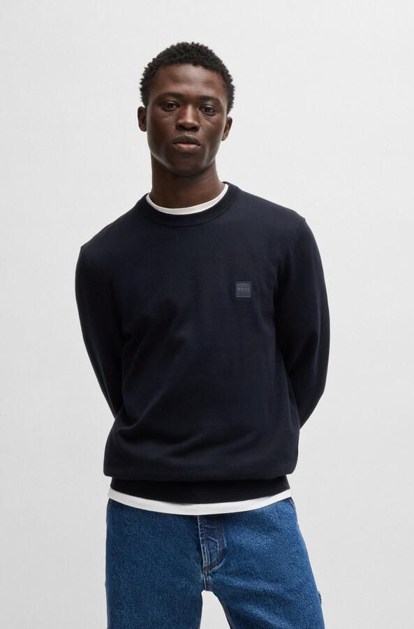 Boss Orange Gebreide pullover met ronde hals model 'Kanovano' - Foto 11