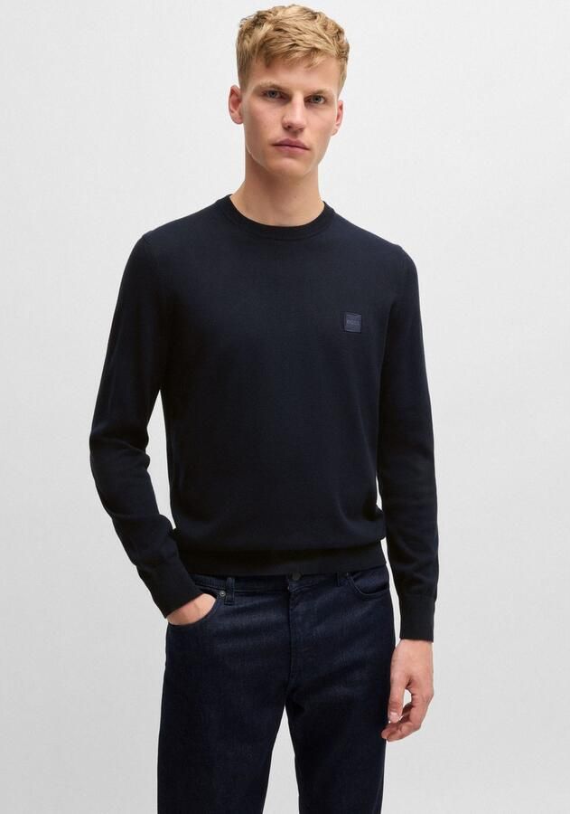 Boss Orange Gebreide pullover met ronde hals model 'Kanovano' - Foto 4
