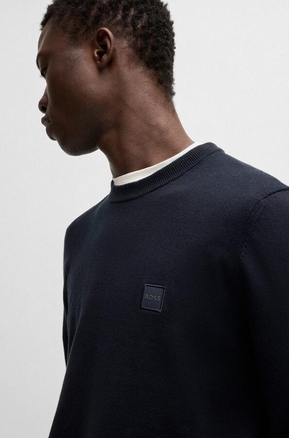 Boss Orange Gebreide pullover met ronde hals model 'Kanovano' - Foto 8