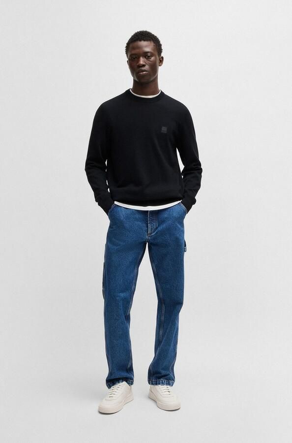 Boss Orange Gebreide pullover met ronde hals model 'Kanovano' - Foto 9