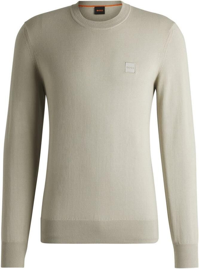 Boss Orange Regular fit pullover van een mix van katoen en kasjmier model 'KANOVANO' - Foto 9