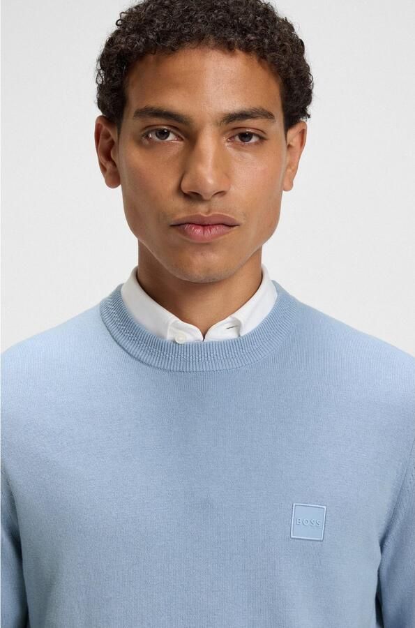 Boss Orange Regular fit gebreide pullover van een mix van katoen en kasjmier - Foto 7