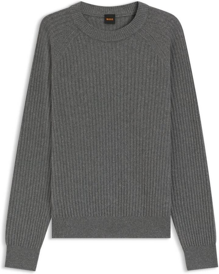 Boss Orange Gebreide trui Klacier Ronde hals Relaxed Fit ribgebreid - Foto 2