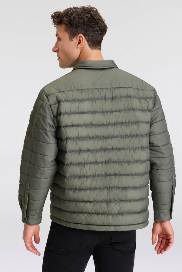 Boss Orange Gewatteerd jack met labelpatch model 'Lambizzo - Foto 3