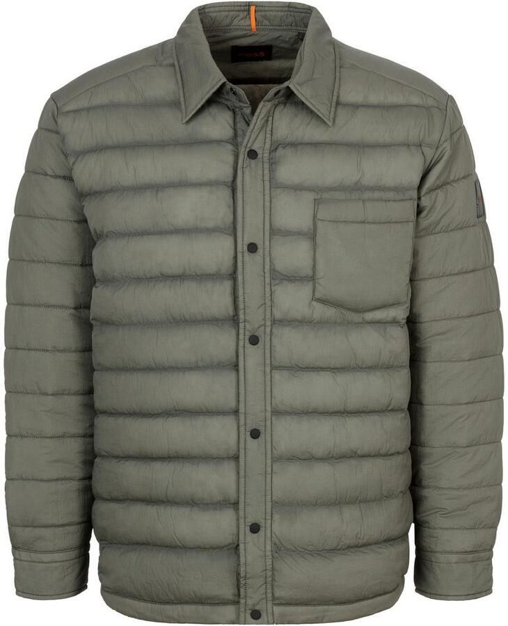 Boss Orange Gewatteerd jack met labelpatch model 'Lambizzo