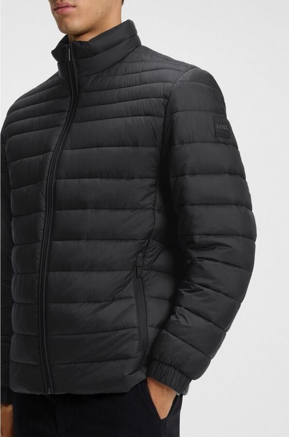 Boss Orange Gewatteerde jas Oden met opstaande kraag slim fit vederlicht waterafstotend - Foto 4