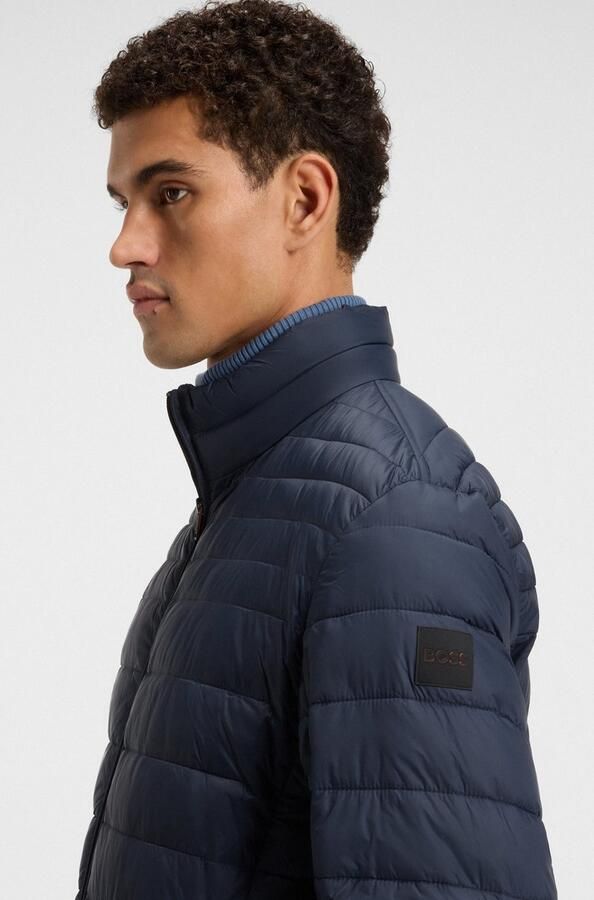 Boss Orange Gewatteerde jas Oden met opstaande kraag slim fit vederlicht waterafstotend - Foto 3