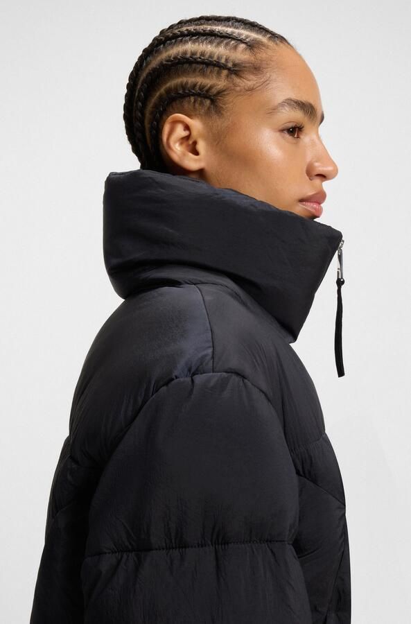 Boss Orange Gewatteerde jas Padilena Premium Damesmode Regular Fit met opstaande kraag gevoerde zakken - Foto 5