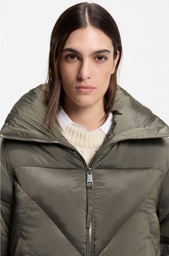 Boss Orange Gewatteerde jas Padilena Premium Damesmode Regular Fit met opstaande kraag gevoerde zakken - Foto 3