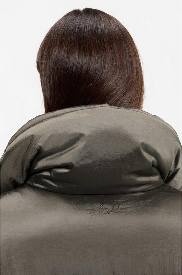 Boss Orange Gewatteerde jas Padilena Premium Damesmode Regular Fit met opstaande kraag gevoerde zakken - Foto 4