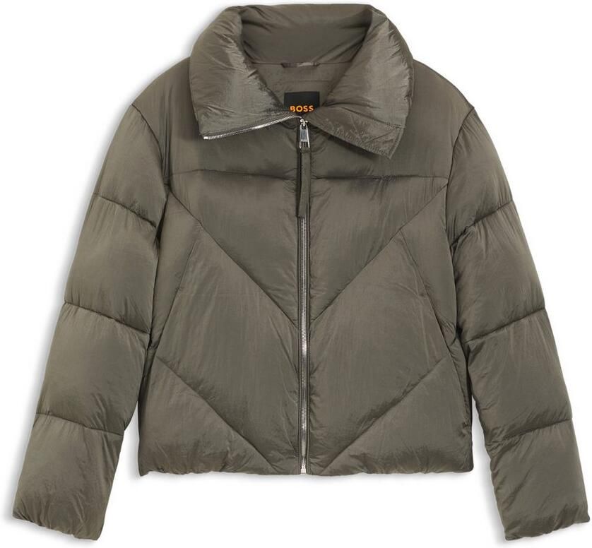 Boss Orange Gewatteerde jas Padilena Premium Damesmode Regular Fit met opstaande kraag gevoerde zakken - Foto 2