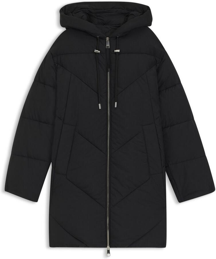 Boss Orange Gewatteerde jas Piapolly Premium damesmode met capuchon chevron-stiksels