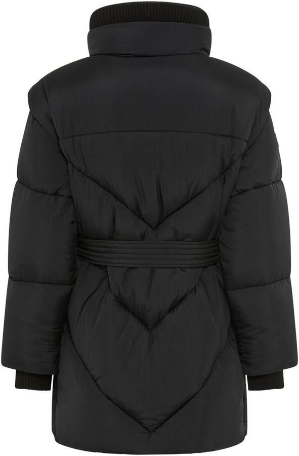 Boss Orange Gewatteerde jas Piobella Premium damesmode Regular Fit getailleerd met riem