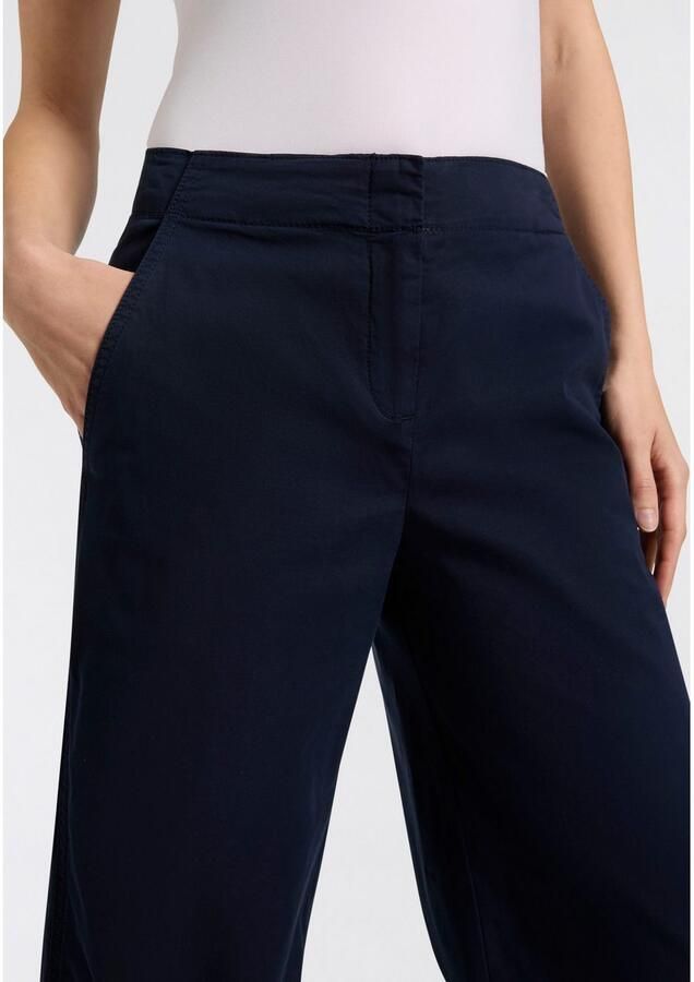 Boss Orange Geweven broek Tahilone premium damesmode Straight Leg met wijde pijpen