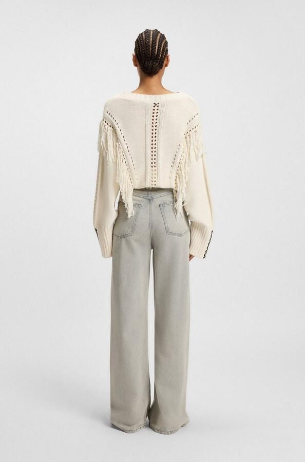 Boss Orange High-waist jeans Marlene High Rise Split Premium Damesmode - Foto 4